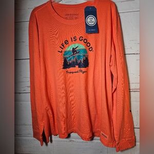 NWT Life is Good long-sleeved women's crusher long-sleeved. Snowboard XXL